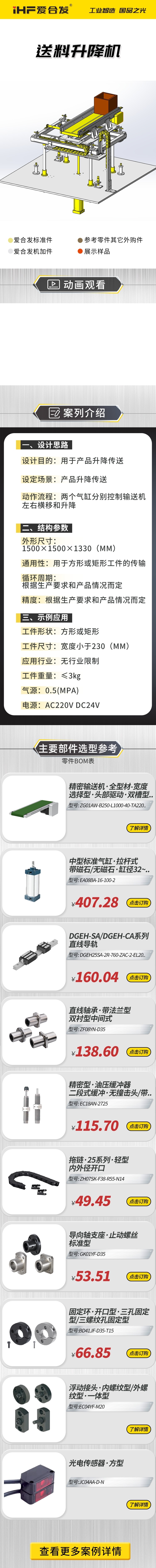 愛合發案例介紹：送料升（shēng）降機